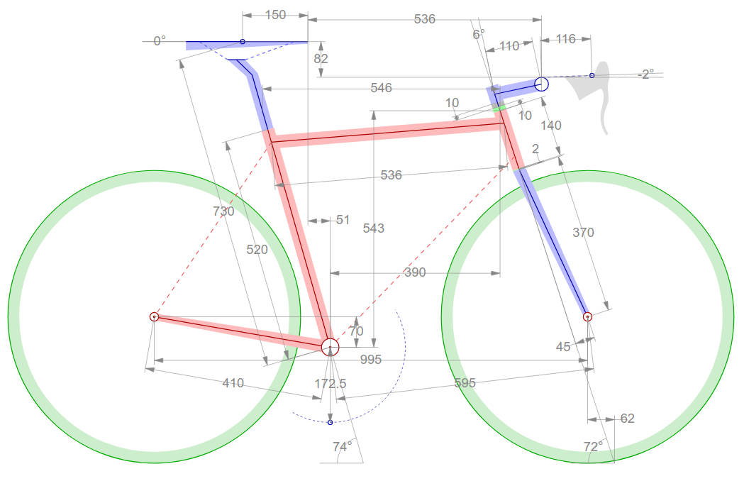 Road Bike Positioning Chart